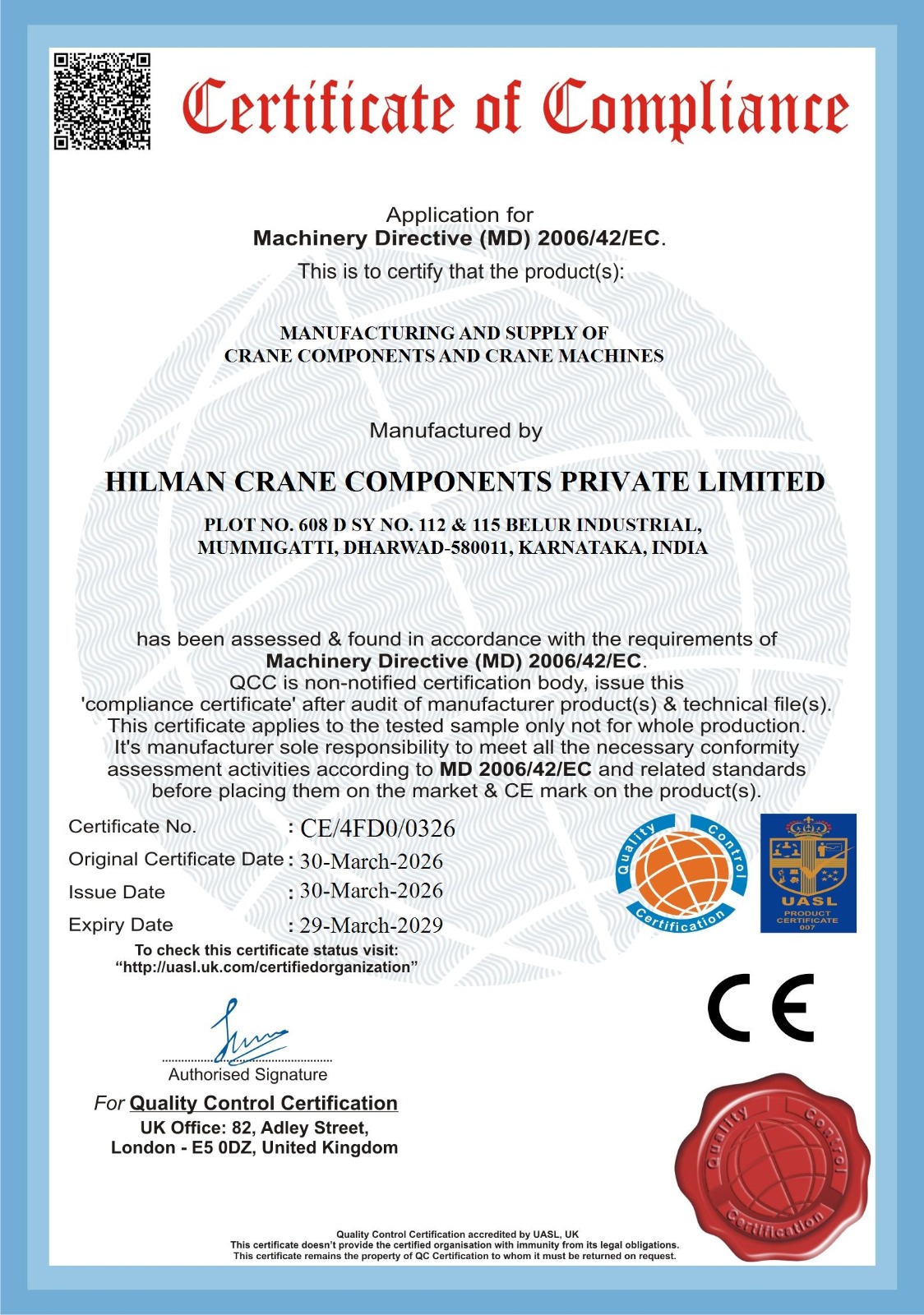 Certificate of Compliance